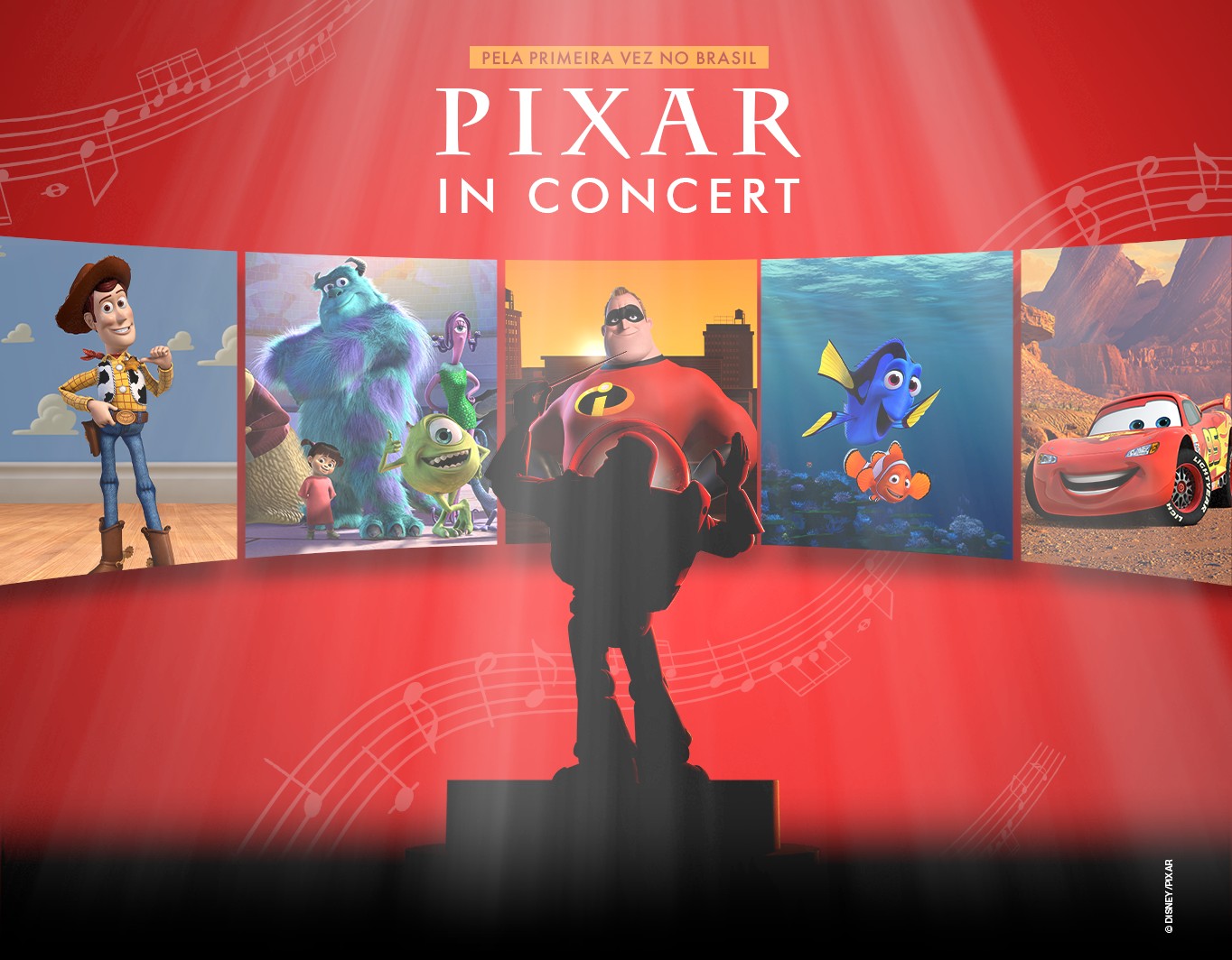 'Pixar in Concert' chega ao Brasil em julho com orquestras apresentando