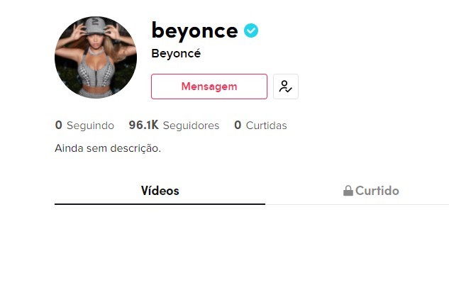 Beyoncé cria perfil no TikTok (Foto: Reprodução)
