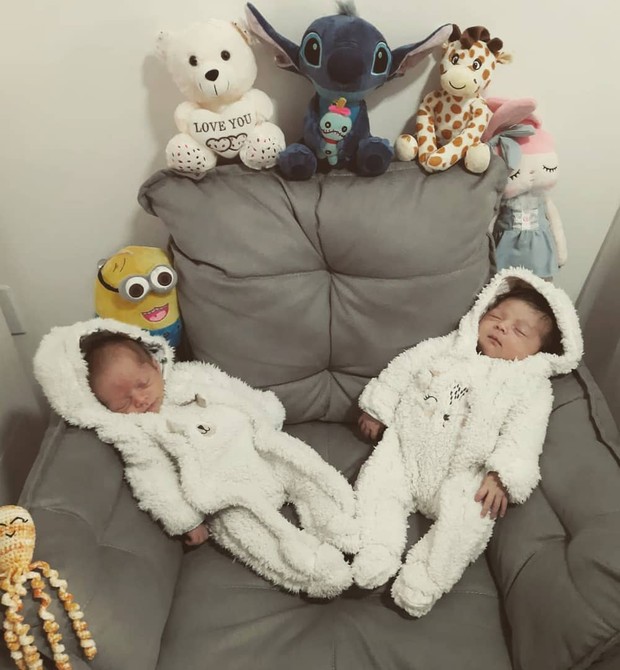 Sofia e Lorenzo nasceram com nove dias de diferença (Foto: Reprodução/Instagram)