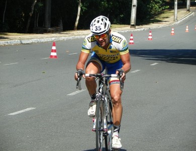 Ciclista Jailson Silva rumo ao Pan (Foto: Arquivo Pessoal)
