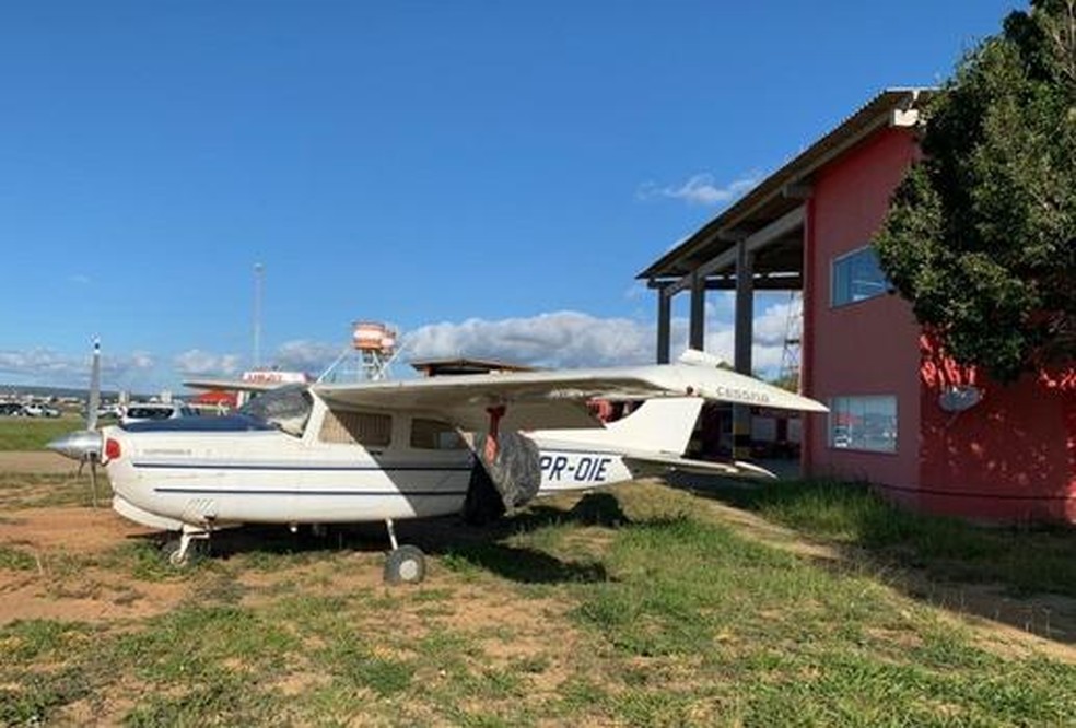 Aeronave era usada para comércio de drogas — Foto: Divulgação / SSP-BA