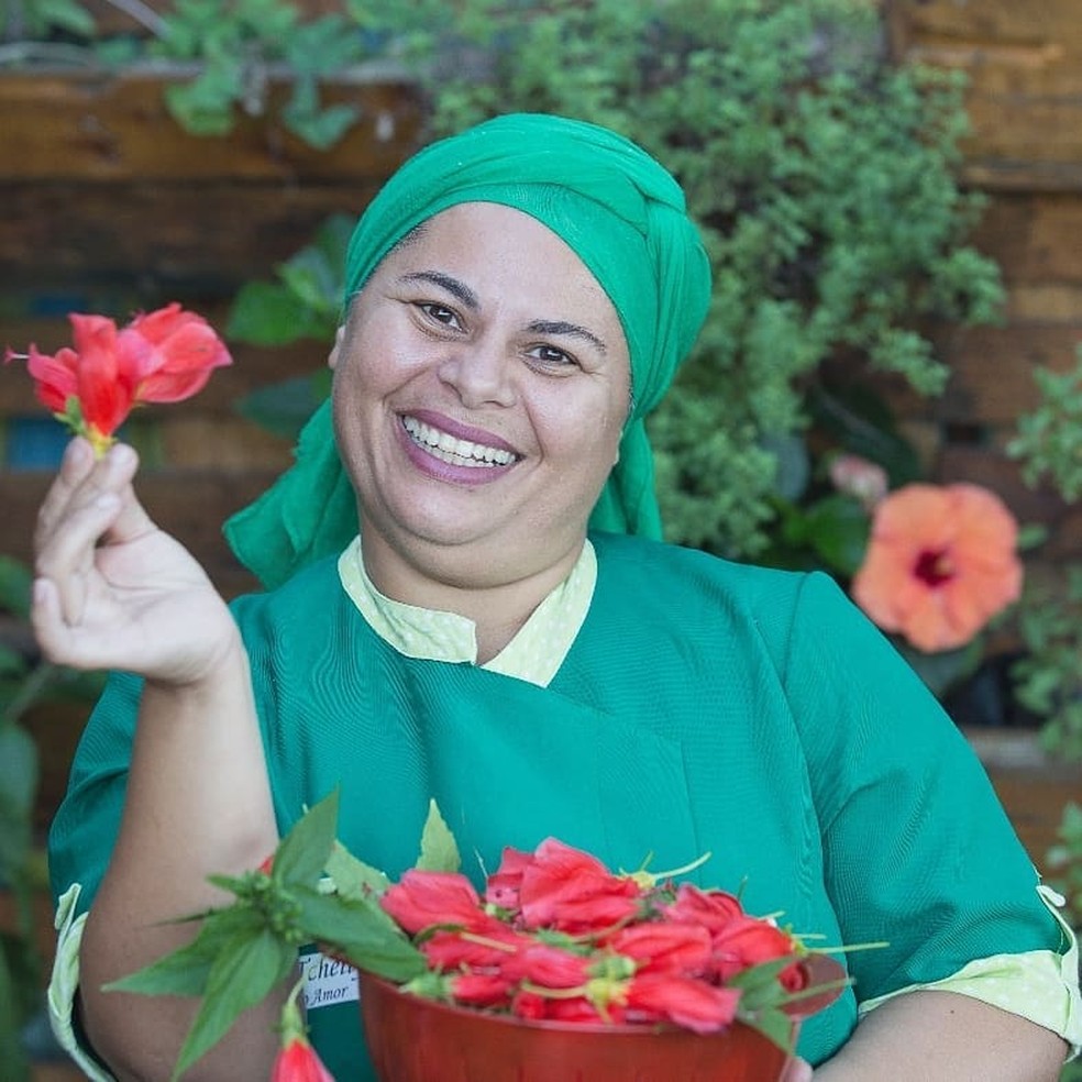 Regina Tchelly, da Favela Orgânica — Foto: Reprodução/Instagram