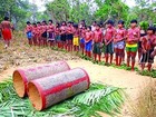 Índios fazem cerimônia de passagem da infância para adolescência no MA