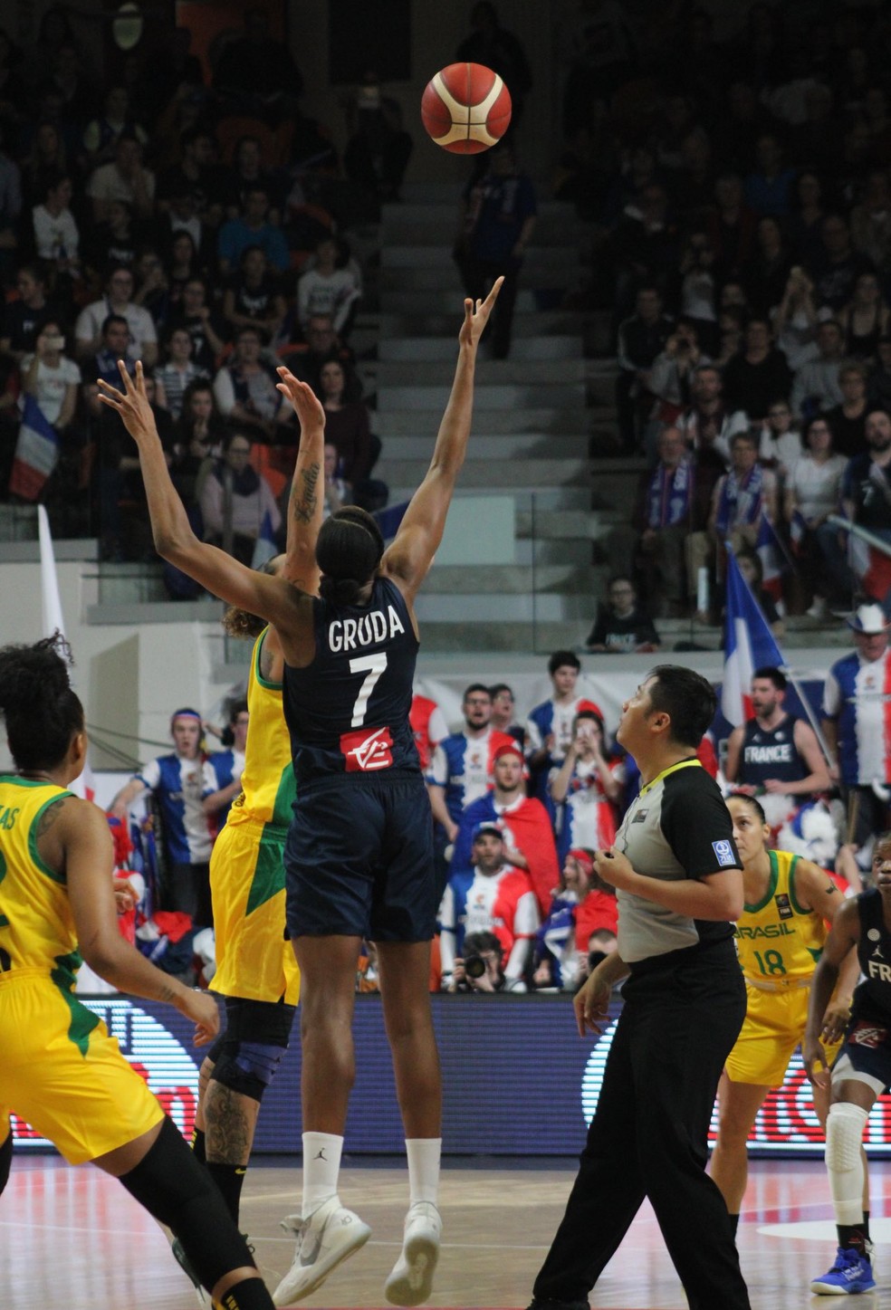 Pré-Olímpico Basquete Feminino: Brasil x França — Foto: CBB