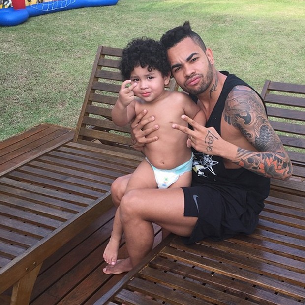 Dentinho e o filho, Bruno Lucas (Foto: Reprodução/Instagram)