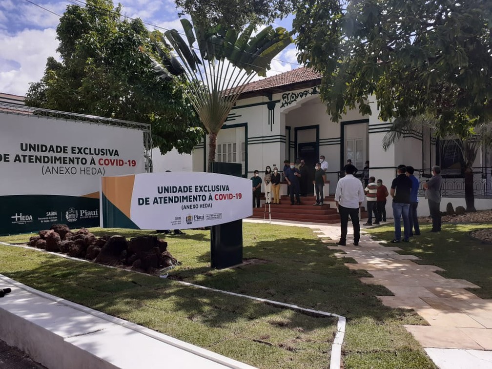 Hospital Estadual Dirceu Arcoverde possui anexo para atendimento exclusivo da Covid-19 — Foto: Tiago Mendes/TV Clube