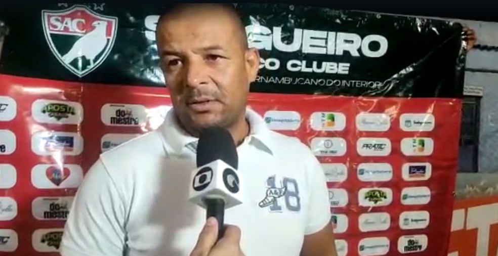 Marcos Tamandaré, técnico do Salgueiro — Foto: Reprodução 