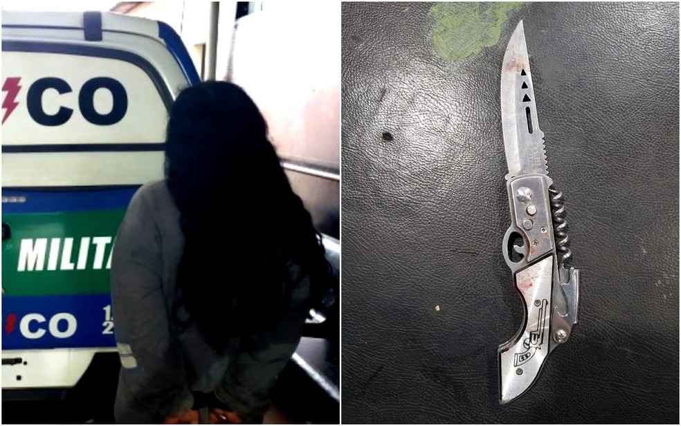 Mulher é presa suspeita de esfaquear outra por causa de chinelo em Rio Verde, Goiás — Foto: Reprodução/TV Anhanguera