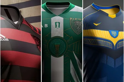 Recriamos as camisas da Libertadores com inteligência artificial