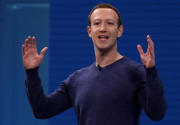 Mark Zuckerberg durante a conferência F8, do Facebook (Foto: Justin Sullivan/Getty Images)
