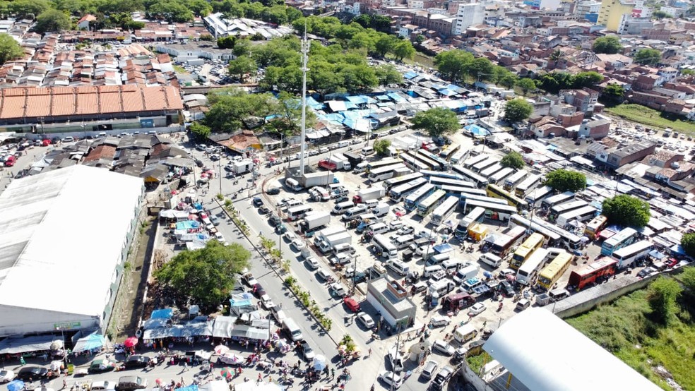Primeiro dia de mudança na Feira da Sulanca de Caruaru atraiu mais de 40 mil pessoas — Foto: Divulgação/Elvis Edson/Defesa Civil