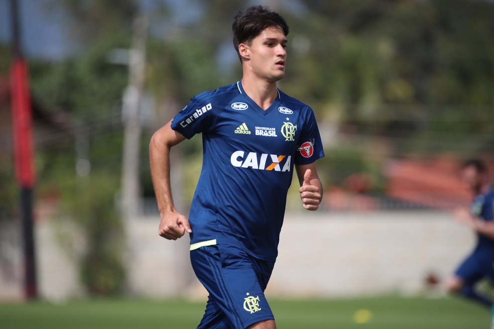 Matheus Thuler, do sub-20 e de 18 anos, pode ter chance contra o Paraná (Foto: Gilvan de Souza/Flamengo)