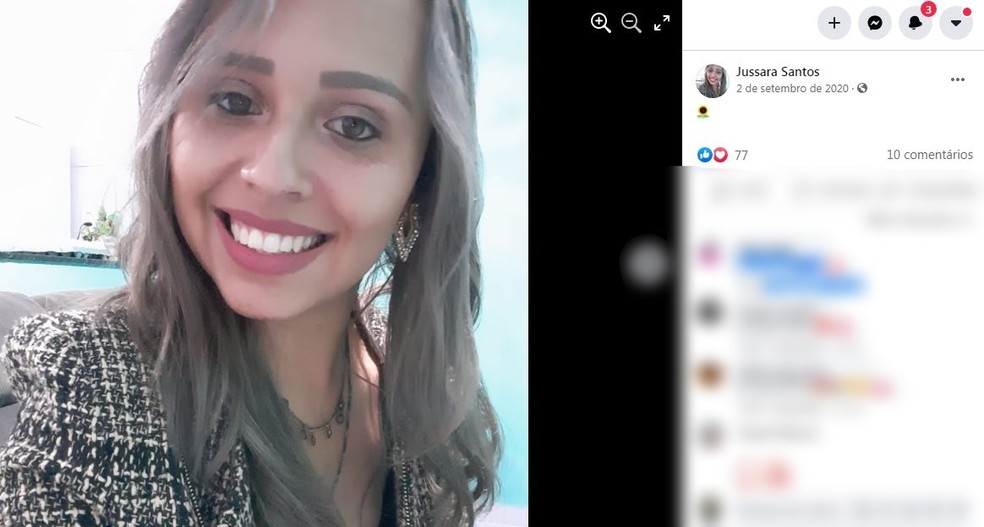 Jussara dos Santos da Silva Motta morreu de Covid em Jaú — Foto: Facebook/Reprodução