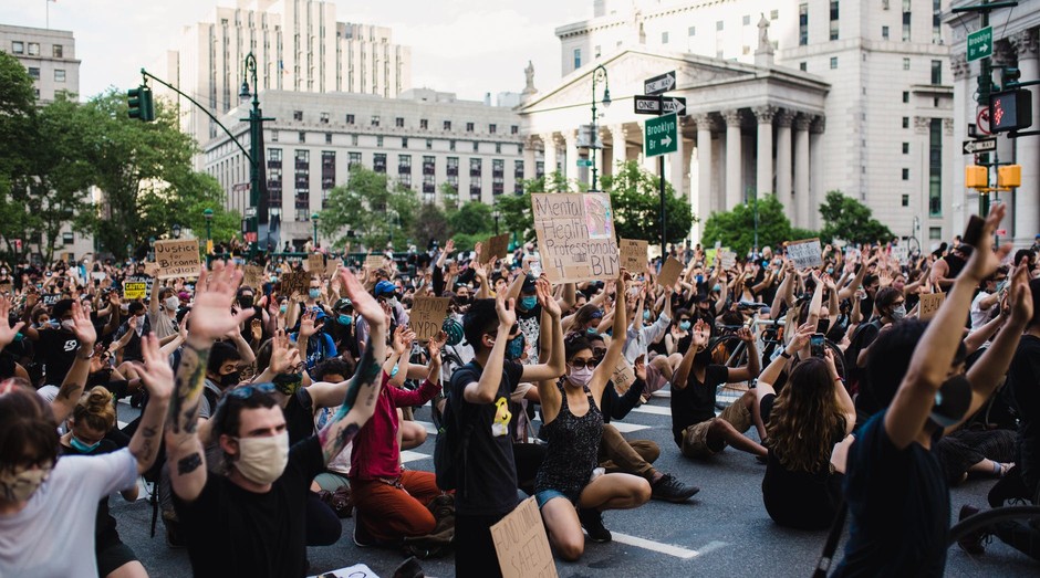 Protesto em função do "Black Lives Matter", nos EUA (Foto: Pexels)