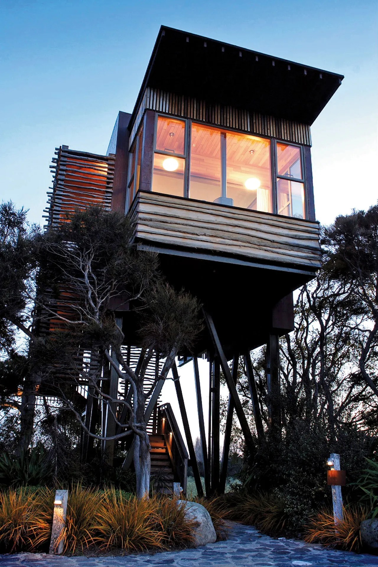 Hapuku Lodge and Tree Houses, New Zealand — Foto: Reprodução