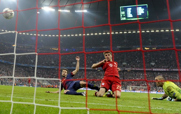 Mueller, Bayern de Munique x Barcelona (Foto: AFP)