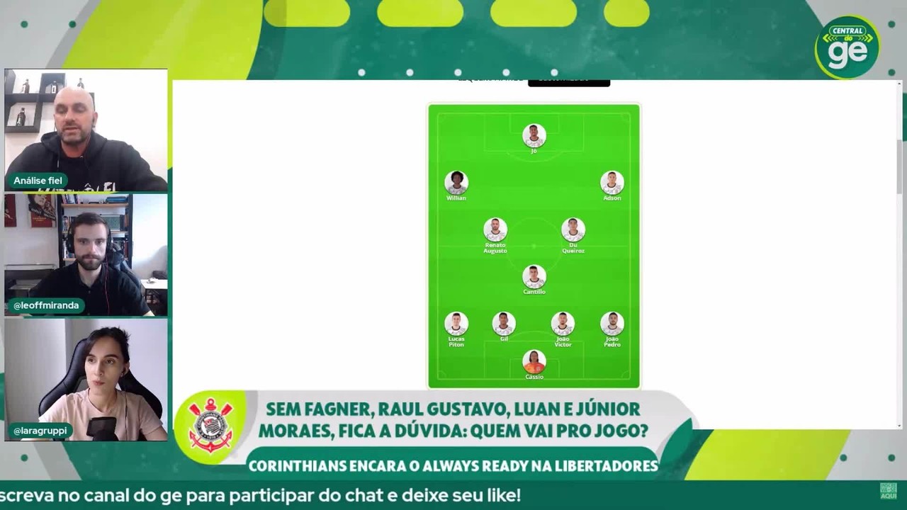 Confira a anlise ttica do Corinthians para a estreia na Libertadores