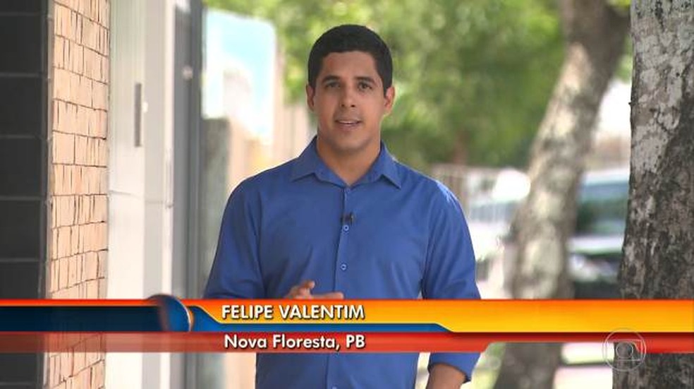 Reportagem de Felipe Valentim conversou com trabalhadores que tinham um salário de R$ 150 (Foto: Reprodução/TV Globo)