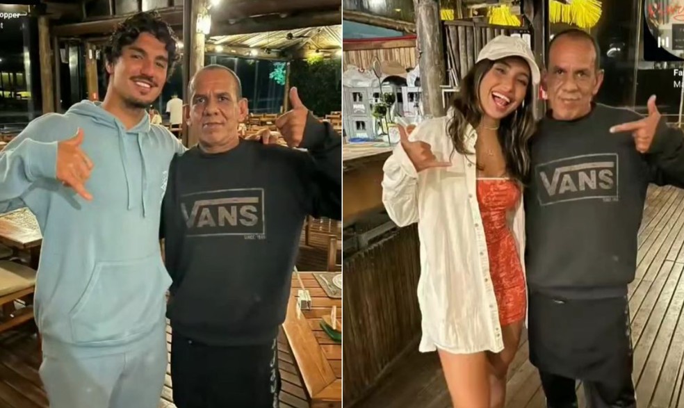 Gabriel Medina e Vanessa Lopes &mdash; Foto: Reprodu&ccedil;&atilde;o/Instagram