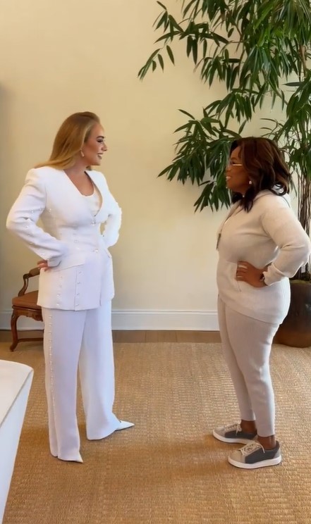 Oprah Winfrey comemorou o encontro com Adele (Foto: Reprodução / Instagram)