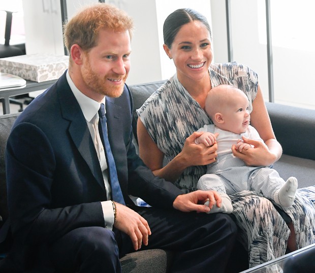 Meghan Markle e Harry com o filho Archie (Foto: Getty Images)