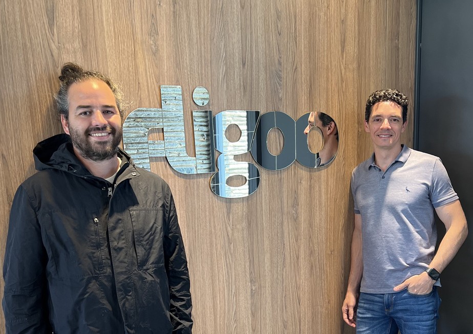 Lucas Olmedo, CEO da Fligoo, e Thiago Tarando, CEO da Mobi2buy