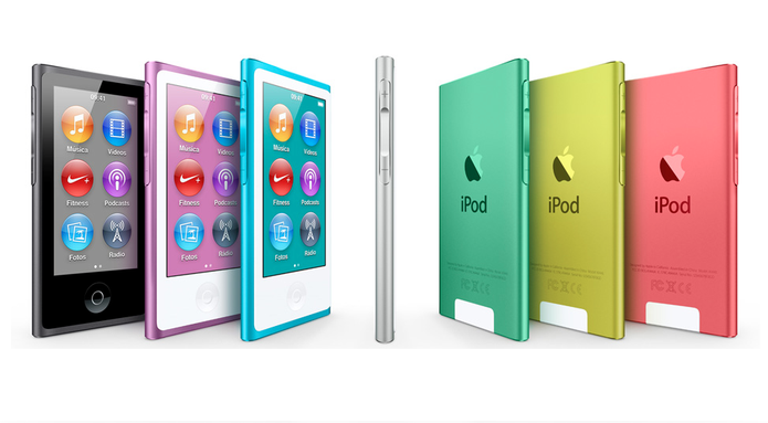 iPod Nano 7G equipado com Bluetooth e tela Multi-Touch de 2,5 polegadas (Foto: Divulga??o/Apple)
