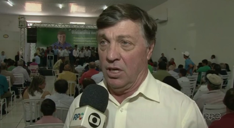 Celso Pozzobom foi reeleito prefeito de Umuarama em 2018 — Foto: Reprodução/RPC