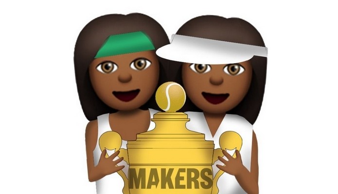 Femoji de Venus e Serena Williams (Foto: Reprodu??o/Makers)