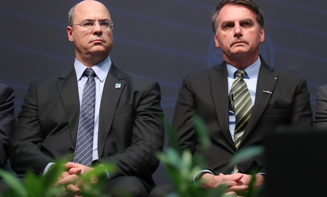 Wilson Witzel e Jair Bolsonaro