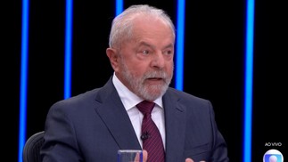 Lula no JN: "Feliz era o Brasil e a democracia brasileira quando a polarização era entre PT e PSDB" — Foto: Reprodução