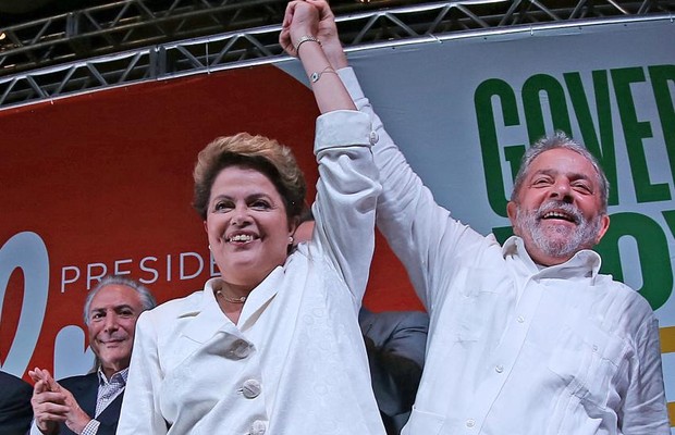 Dilma comemora vitória com Lula  (Foto: Ricardo Stuckert/ Instituto Lula )