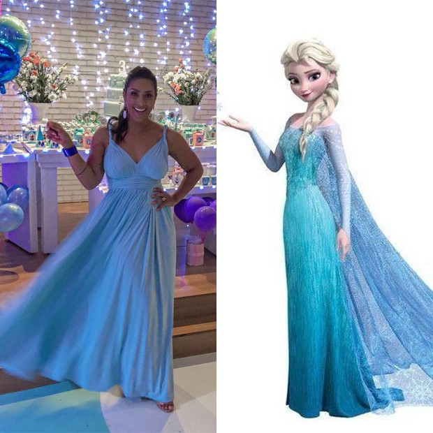 Amanda Djehdian; princesa Elsa de Frozen (Foto: Reprodução/Instagram)