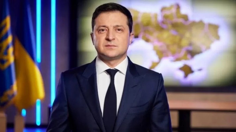 O presidente ucraniano, Volodymyr Zelensky, disse em pronunciamento que seu país estava pronto para um ataque russo; 