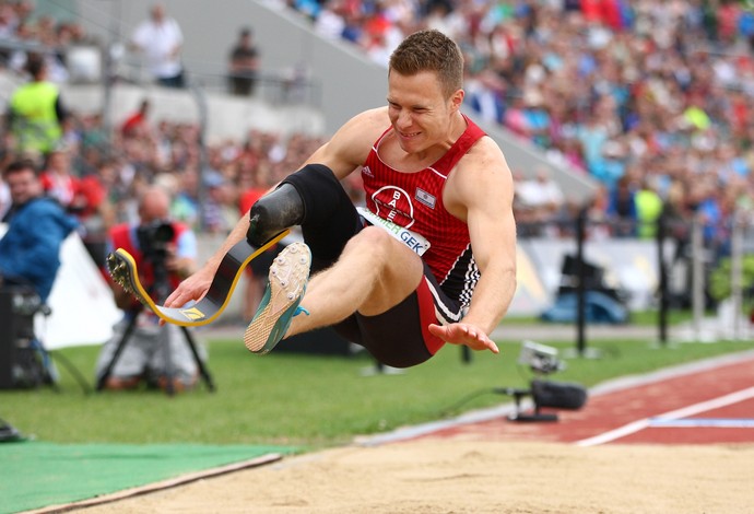 Markus Rehm, saltador paralímpico alemão (Foto: Getty Images)