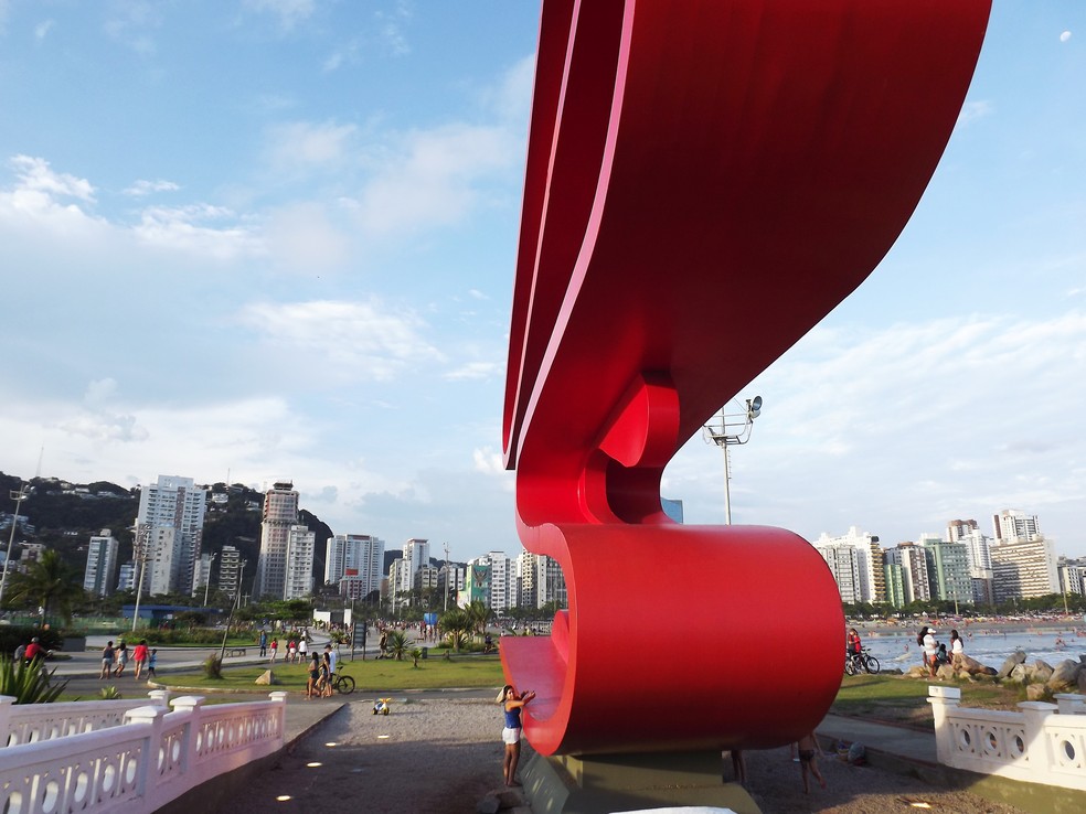 Monumento De Tomie Ohtake Em Santos Passa Por Trabalho De Restauracao Santos E Regiao G1