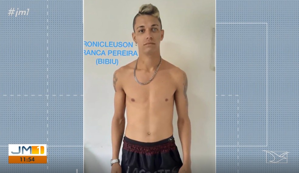 Ronicleuson Franca Pereira, conhecido como 'Bibiu', é procurado pela polícia por duplo assassinato em Marajá do Sena — Foto: Reprodução/TV Mirante