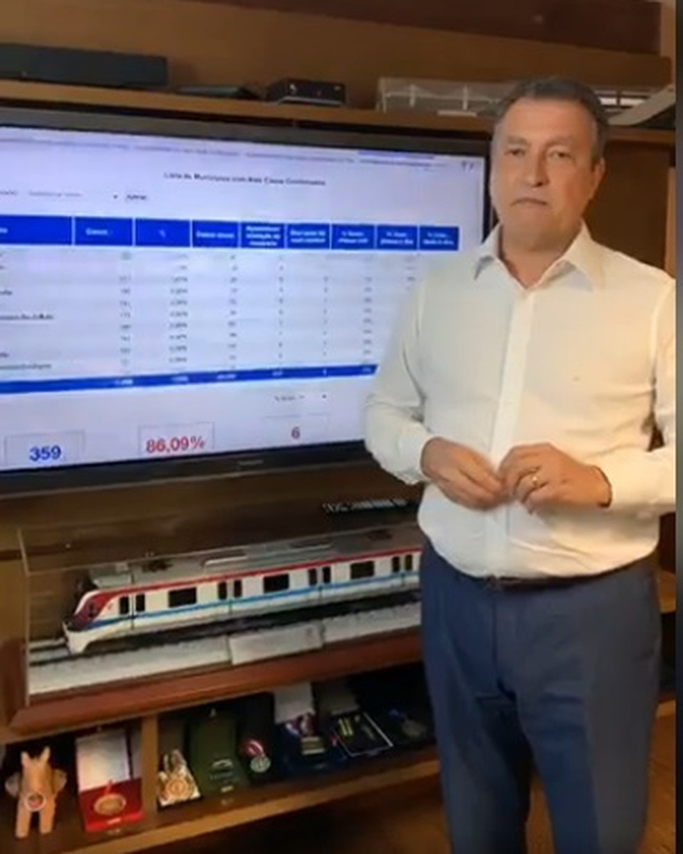Rui Costa falou sobre transporte clandestino interestadual nesta segunda-feira — Foto: Reprodução