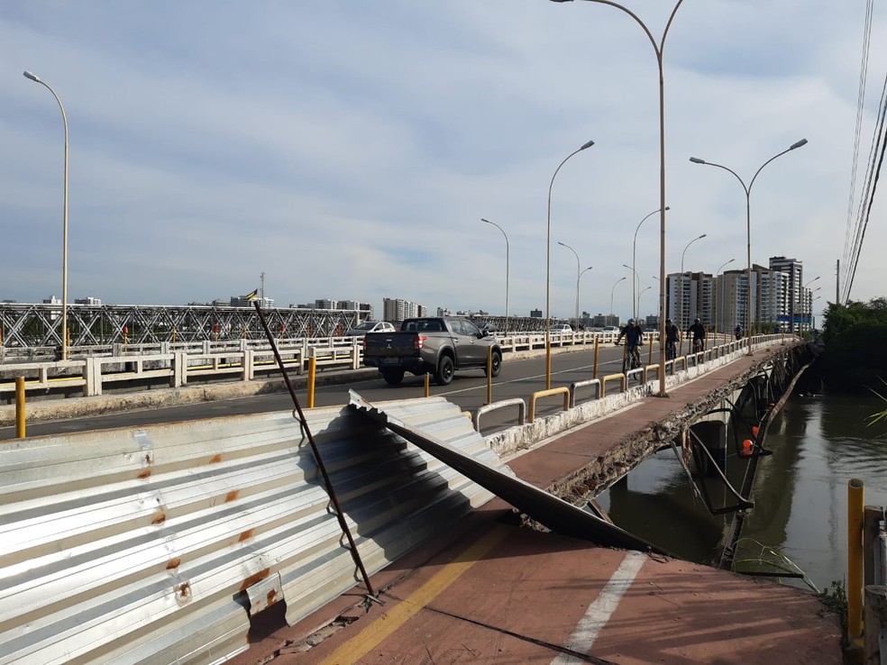 Ciclovia sobre a ponte Juscelino Kubitscheck — Foto: Anderson Barbosa/TV Sergipe