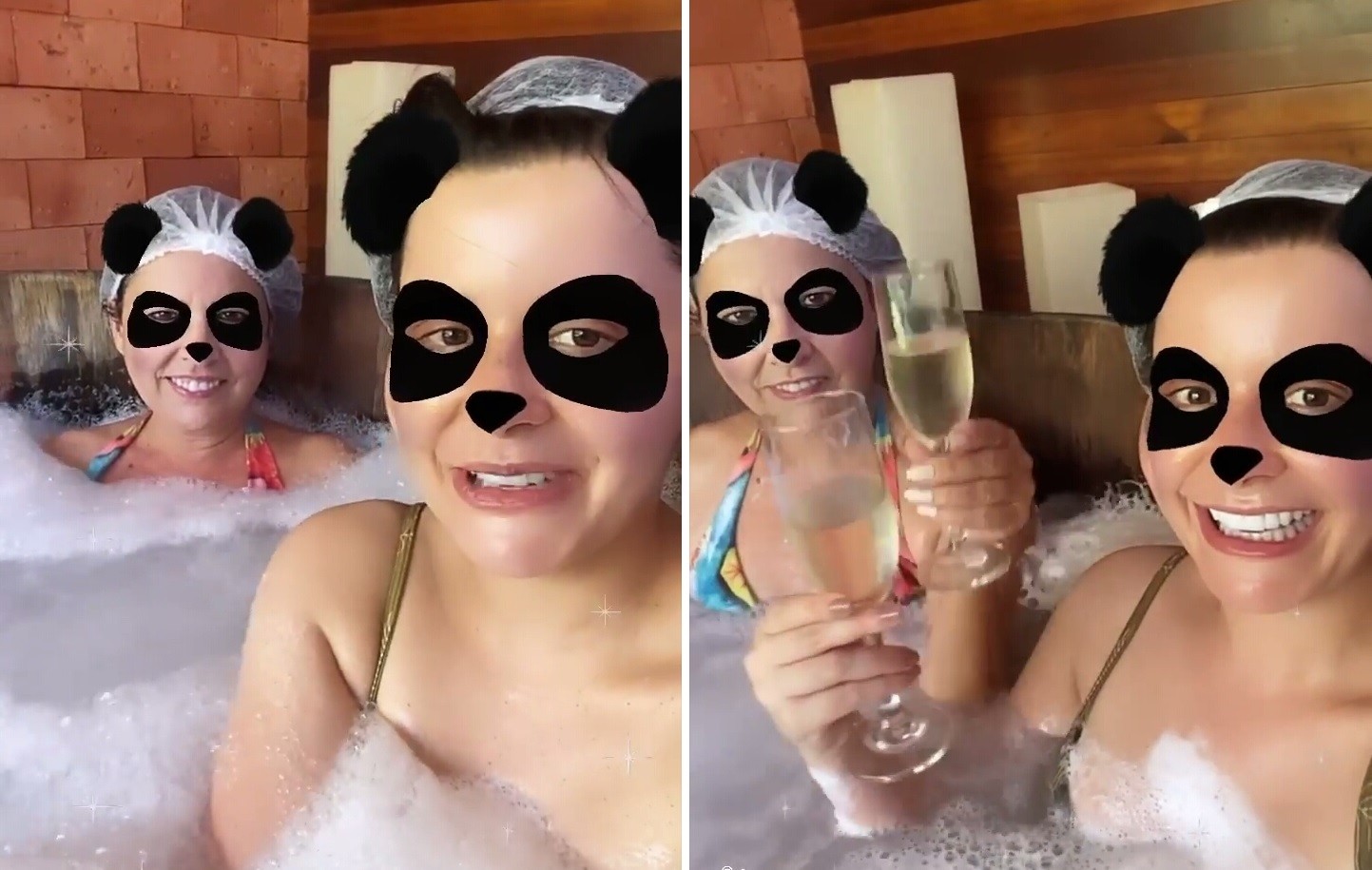 Marisa e Almira no spa (Foto: Reprodução/Instagram)