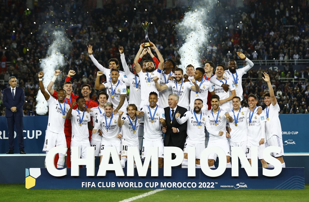 Real Madrid venceu o Al Hilal e conquistou o Mundial de Clubes de 2022 — Foto: Reuters