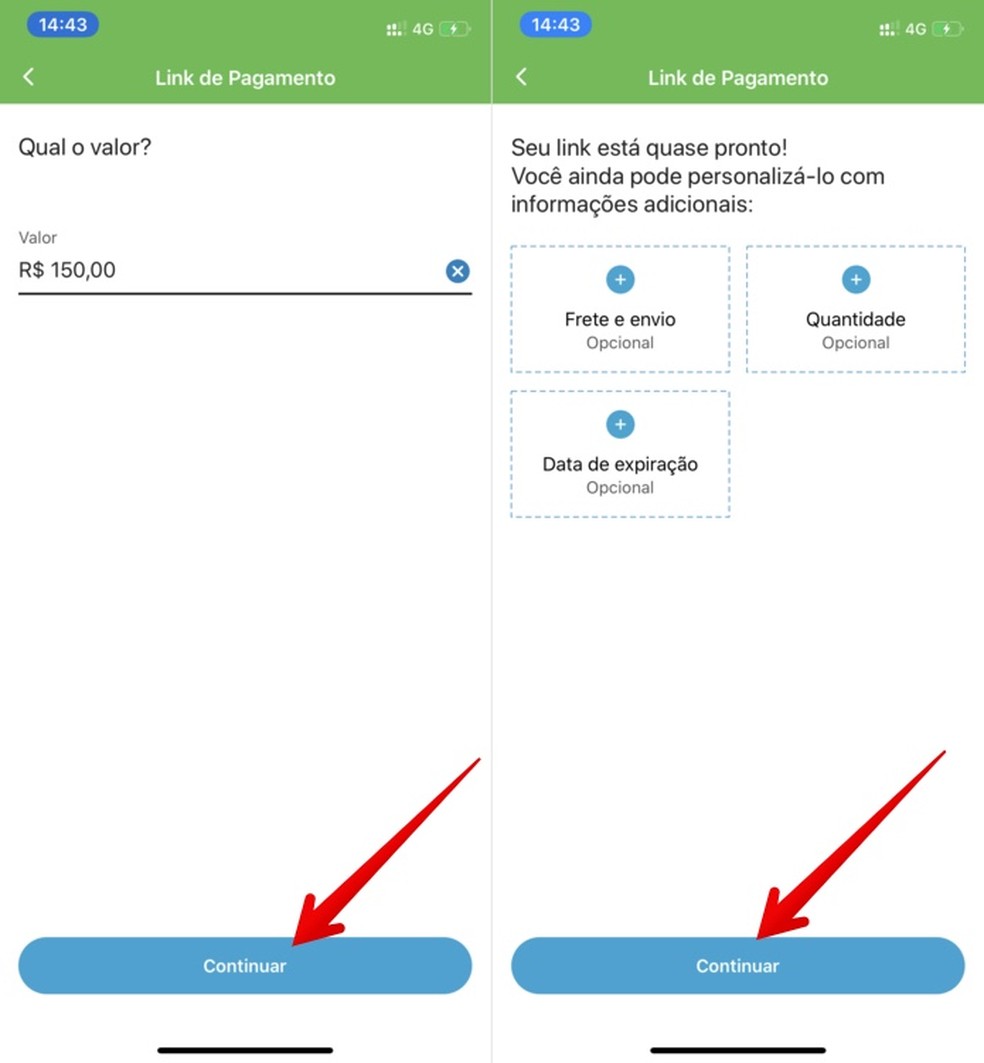 Siga os passos e saiba como gerar link para pagamento no PagSeguro — Foto: Reprodução/Helito Beggiora