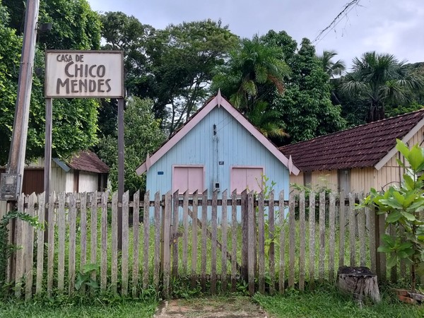 Casa do Chico Mendes fica em Xapuri, no interior do Acre  — Foto: Eldérico Silva/Rede Amazônica Acre