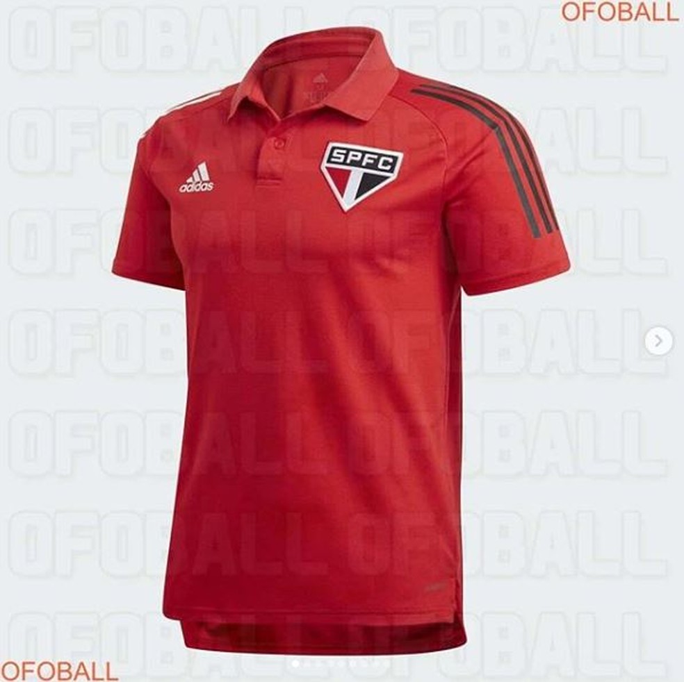 Suposta camisa de treino do São Paulo — Foto: Reprodução Ofoball
