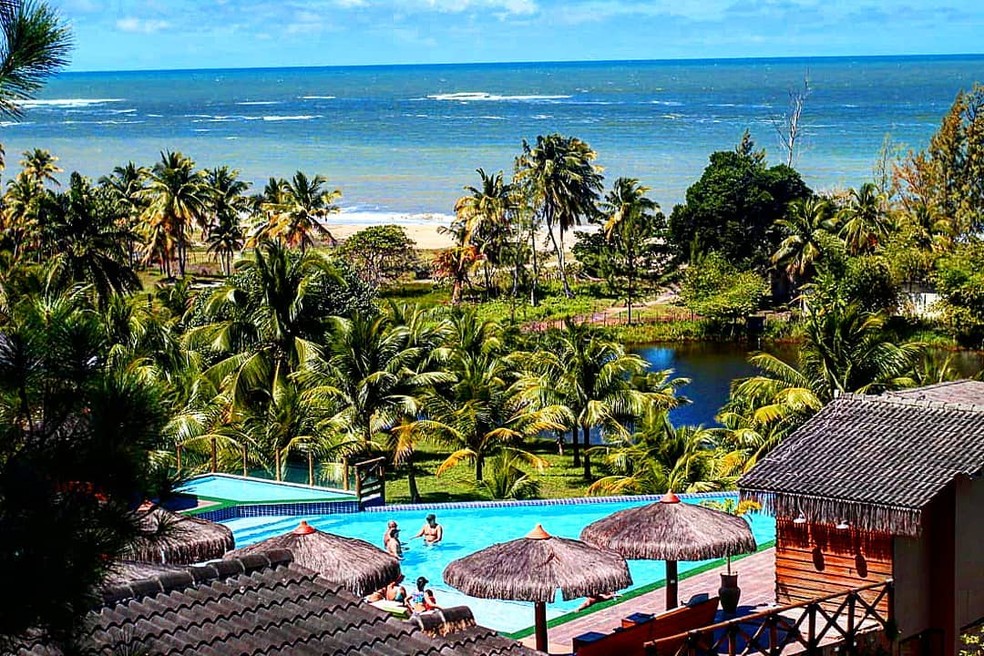 Pousada Paraíso Perdido, na Bahia  — Foto: Reprodução/Rede Sociais