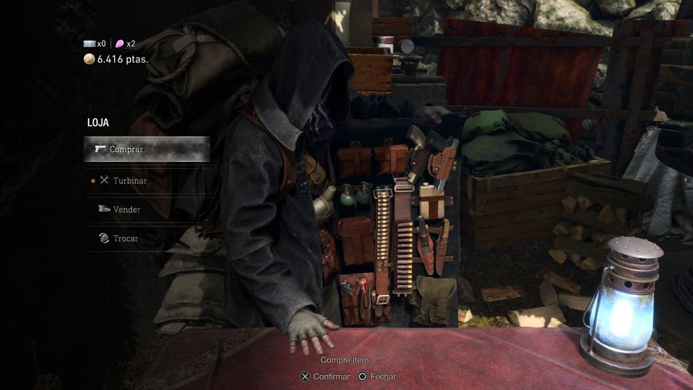 O Mercador está de volta para barganhar com os jogadores em RE4 Remake — Foto: Reprodução/Luiza M. Martins