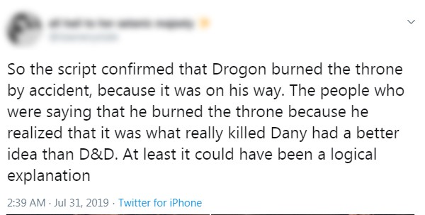 Fãs comentam script de episódio final de Game of Thrones (Foto: Reprodução / Twitter)