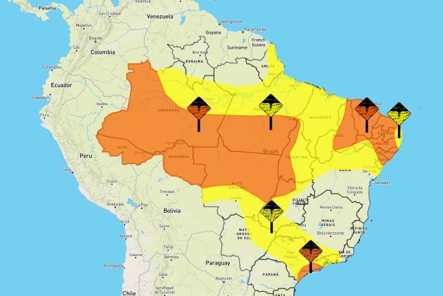 Inmet alerta para chuvas intensas em Alagoas 