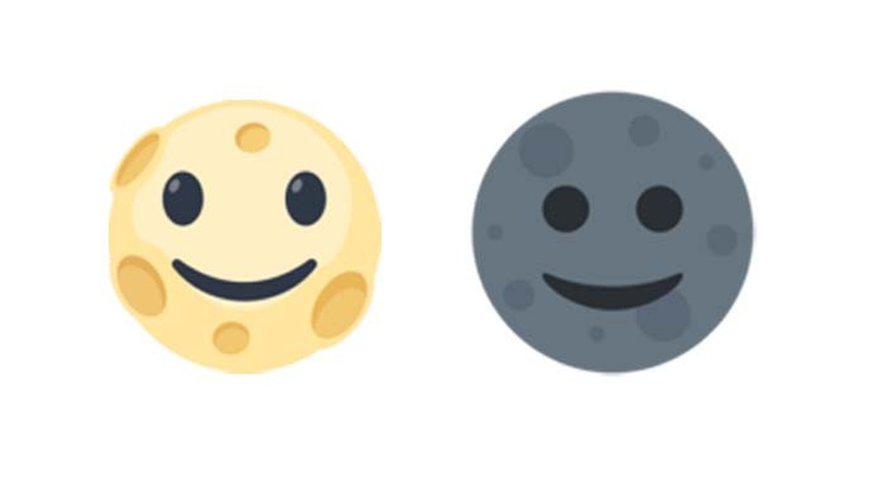 Emojis de lua sorrindo — Foto: Reprodução/Emojipedia