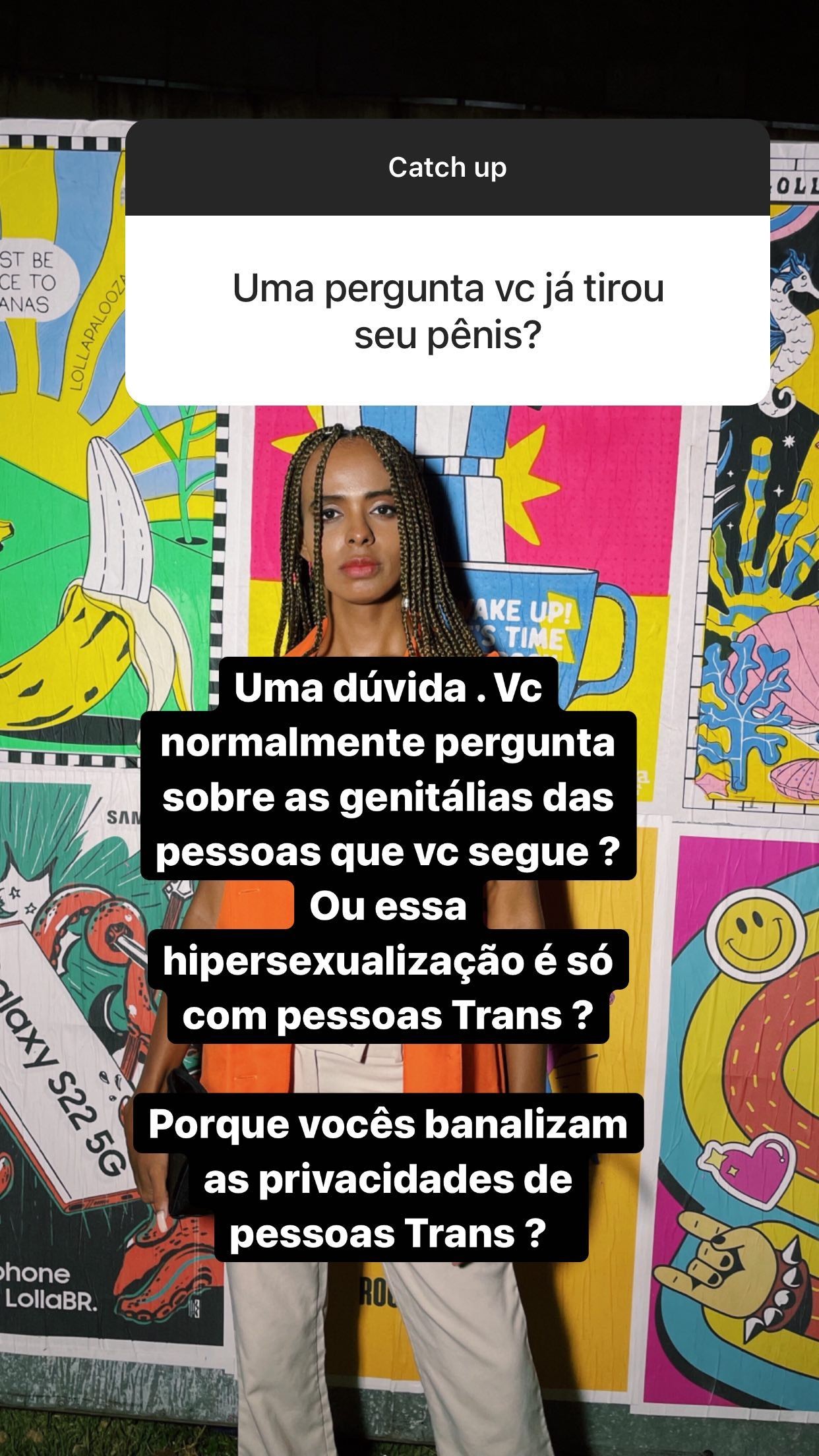 Cantora trans Jotta A responde fãs na web (Foto: Reprodução/Instagram)